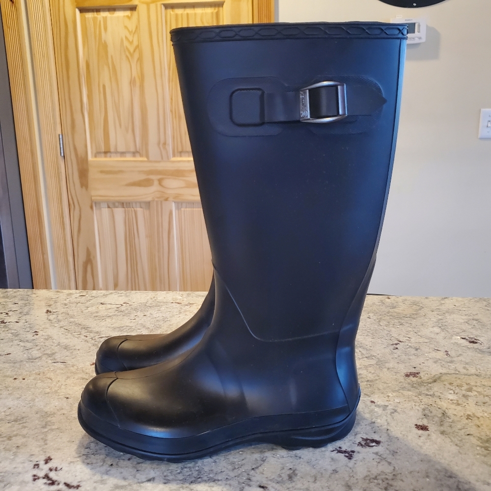 Kamik Women's Olivia Black Rain Boots, 8, NWOT